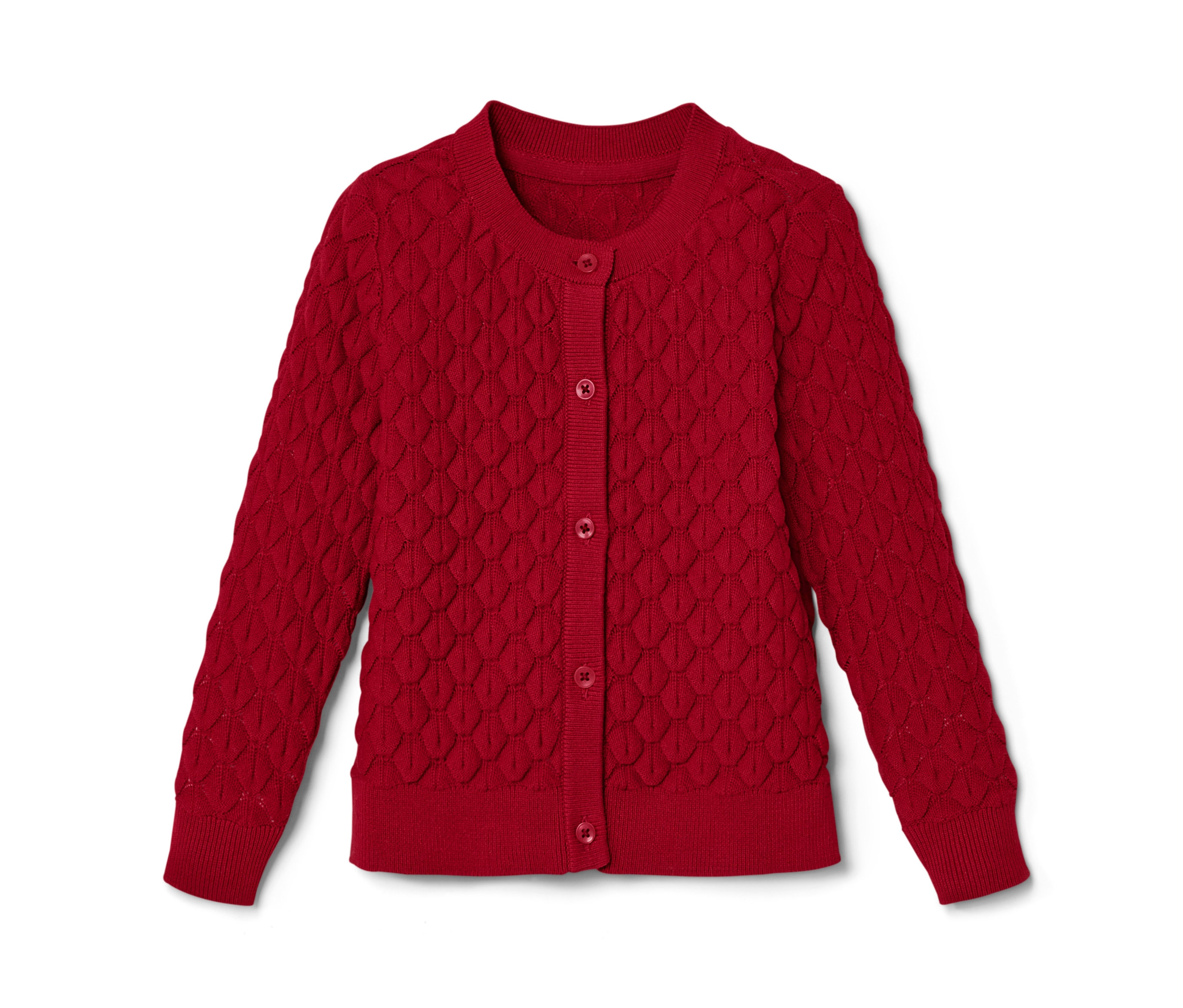 Tchibo - Dziecięcy dzianinowy sweter rozpinany- czerwony