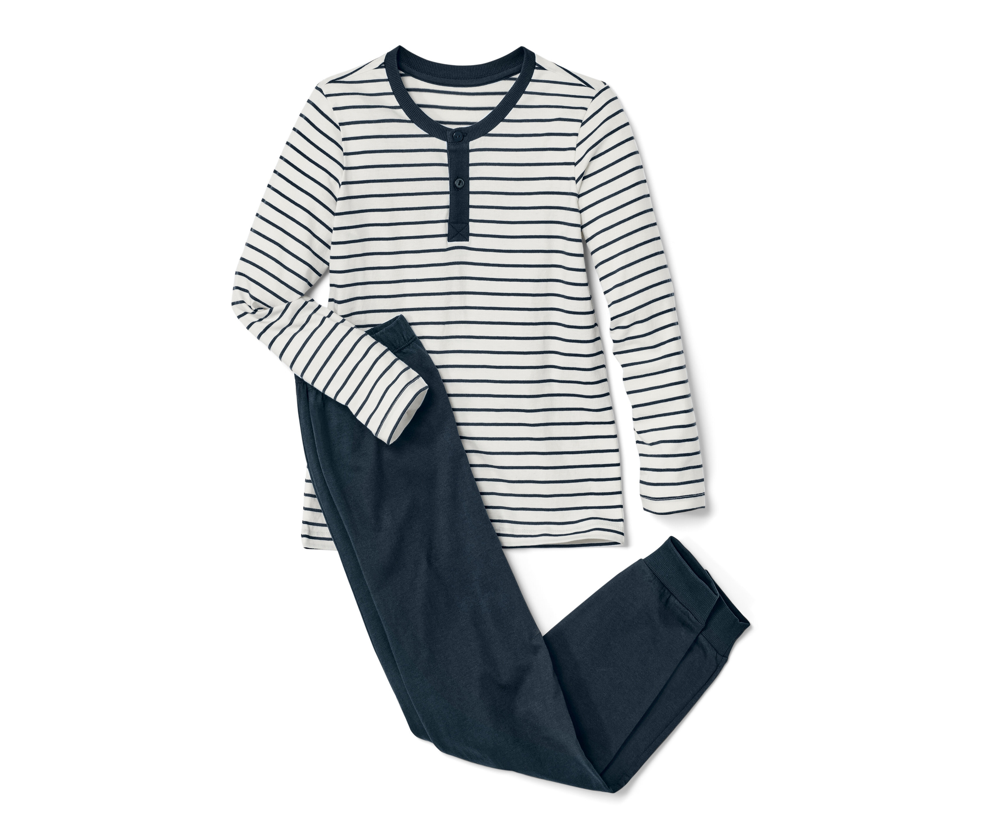 Tchibo - Piżama- niebieski/beżowy/w paski