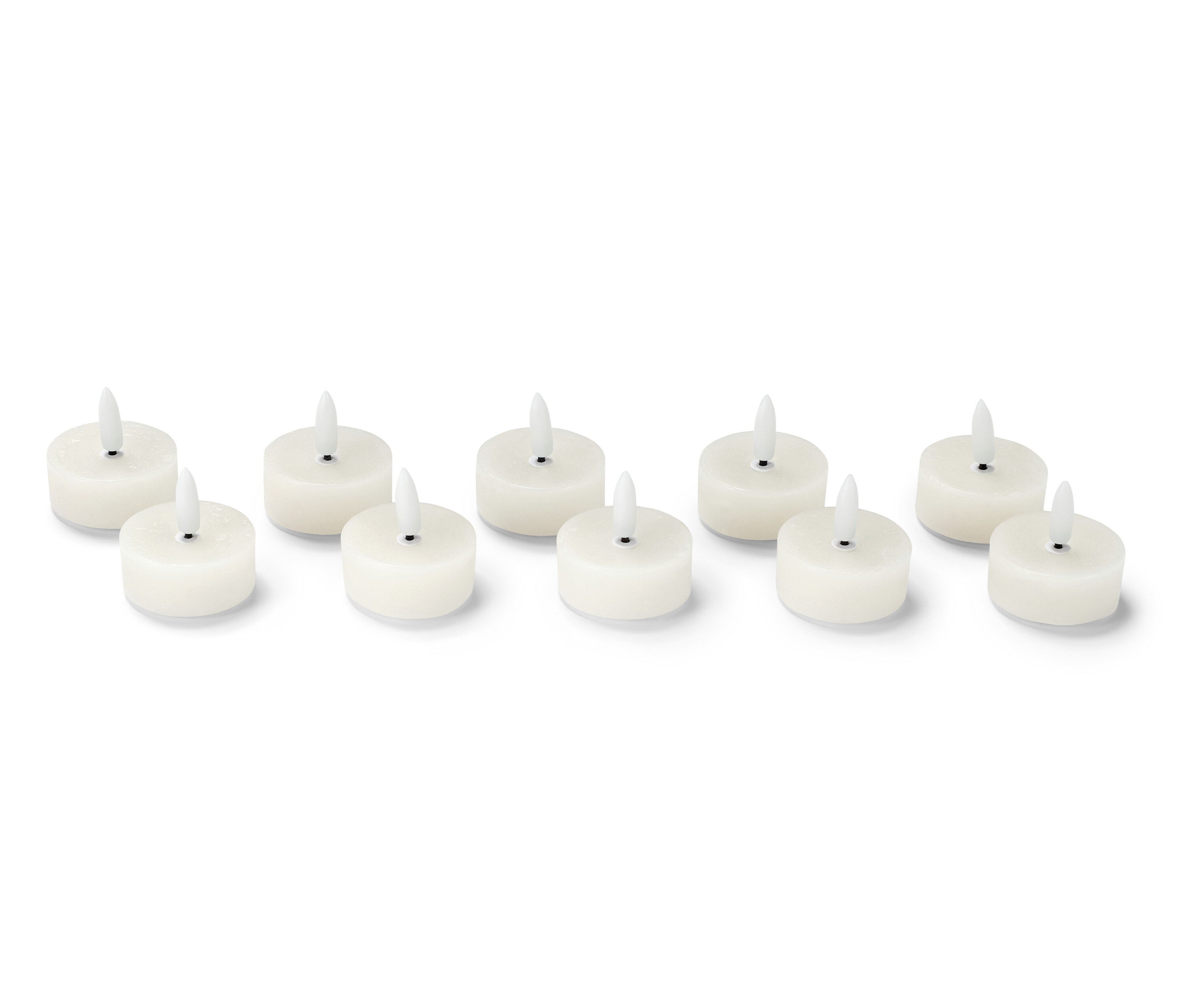Tchibo - Świeczki typu tealight LED z prawdziwego wosku - kolor: biały