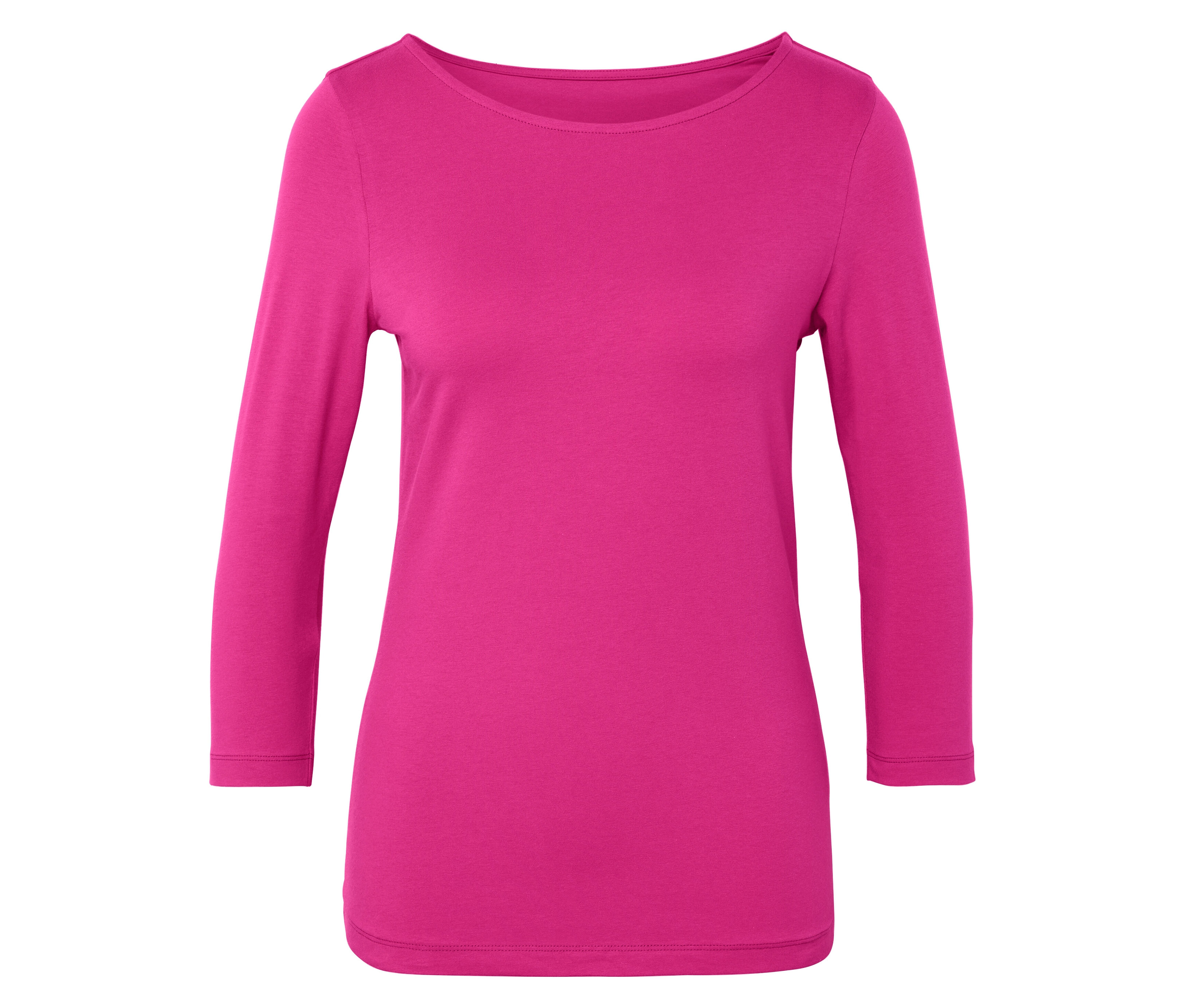 Tchibo - Koszulka z rękawem o długości 3/4- różowy