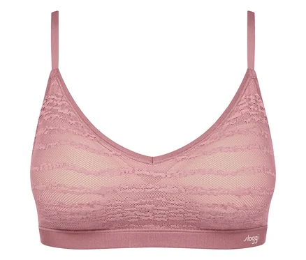 Koronkowy biustonosz push-up sloggi FREE Evolve, date night pink.