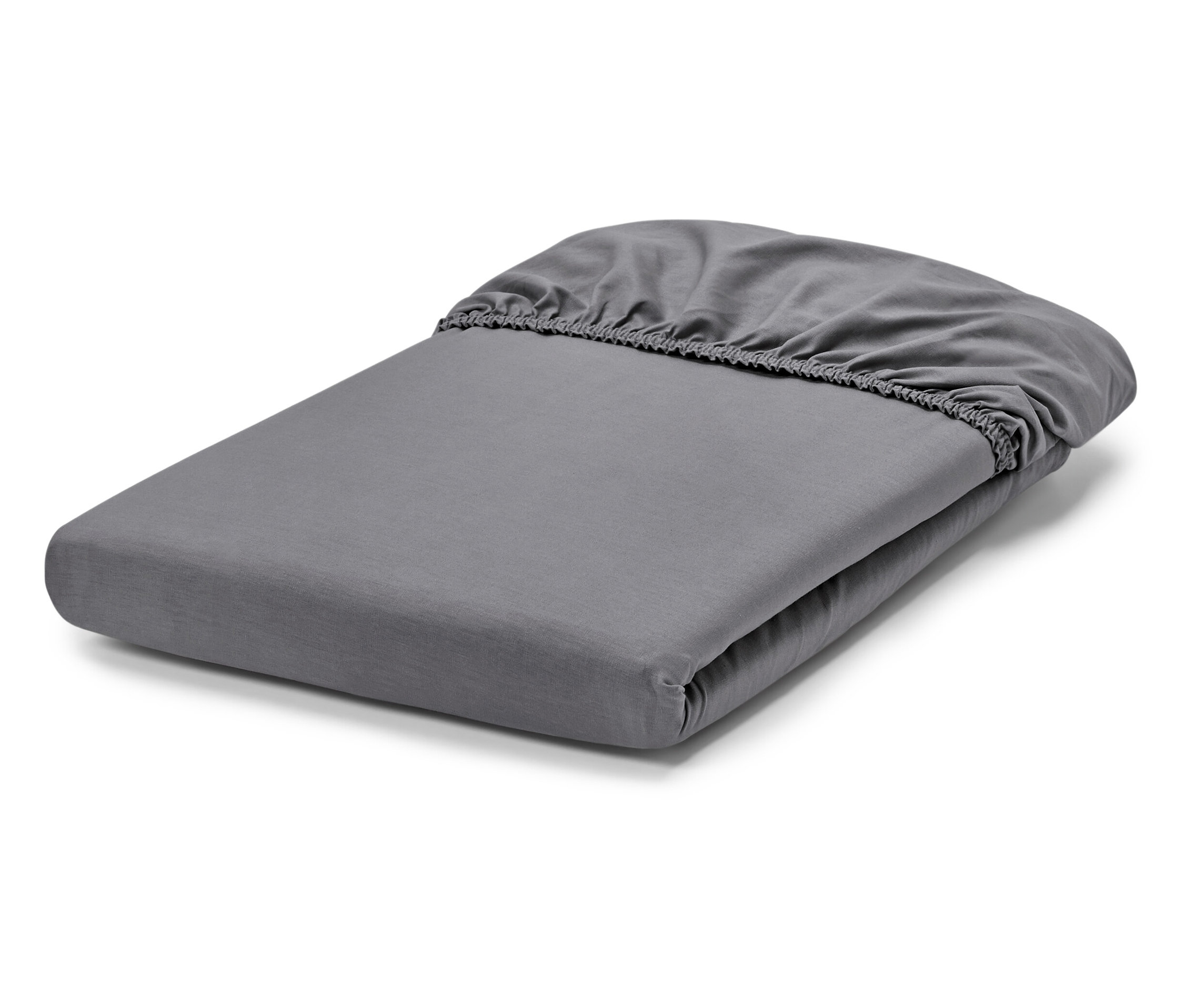 Tchibo - Perkalowe prześcieradło z gumką - kolor: czerwony/biały