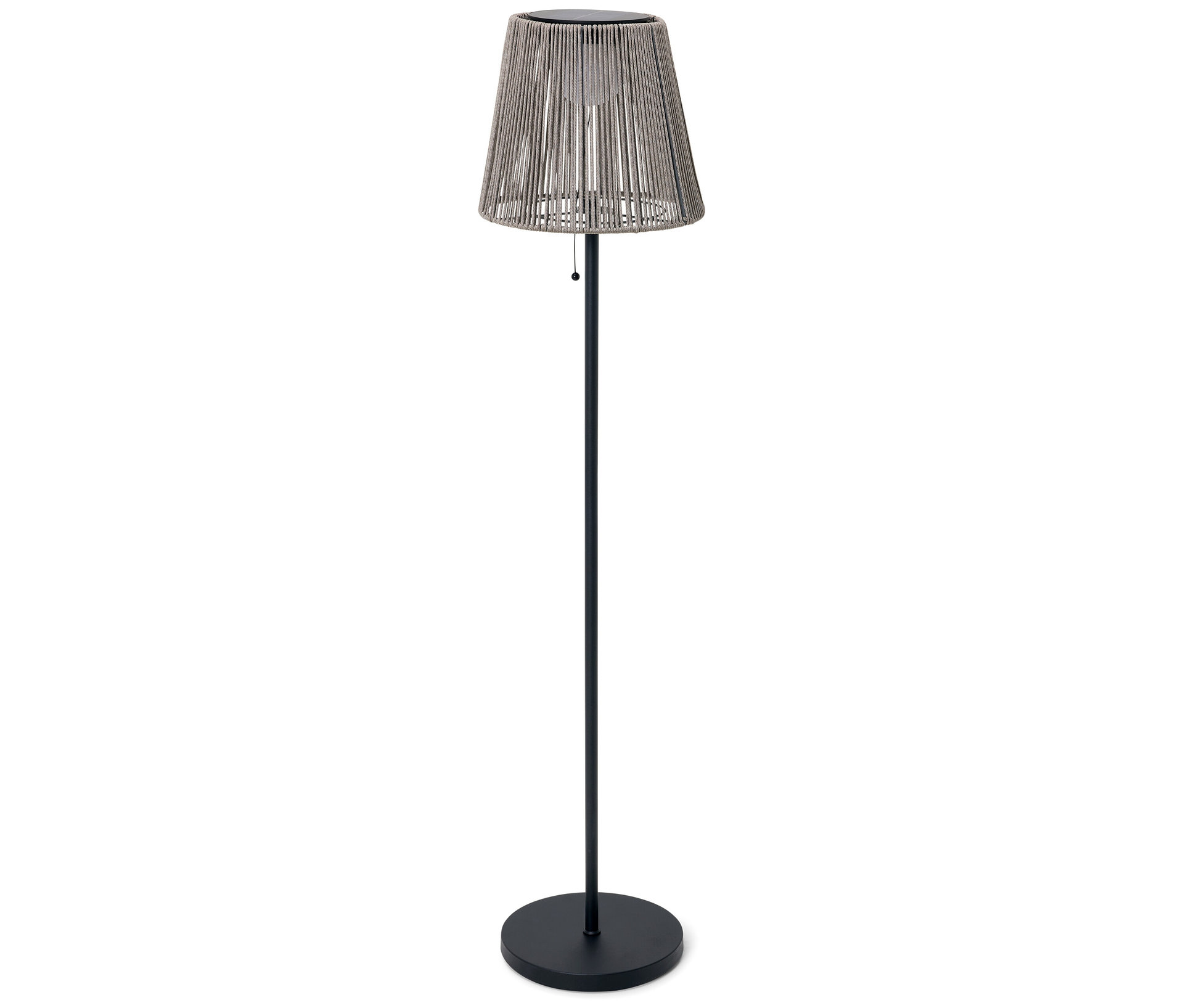 Tchibo - Solarna lampa stojąca z akumulatorem - kolor: szary/czarny