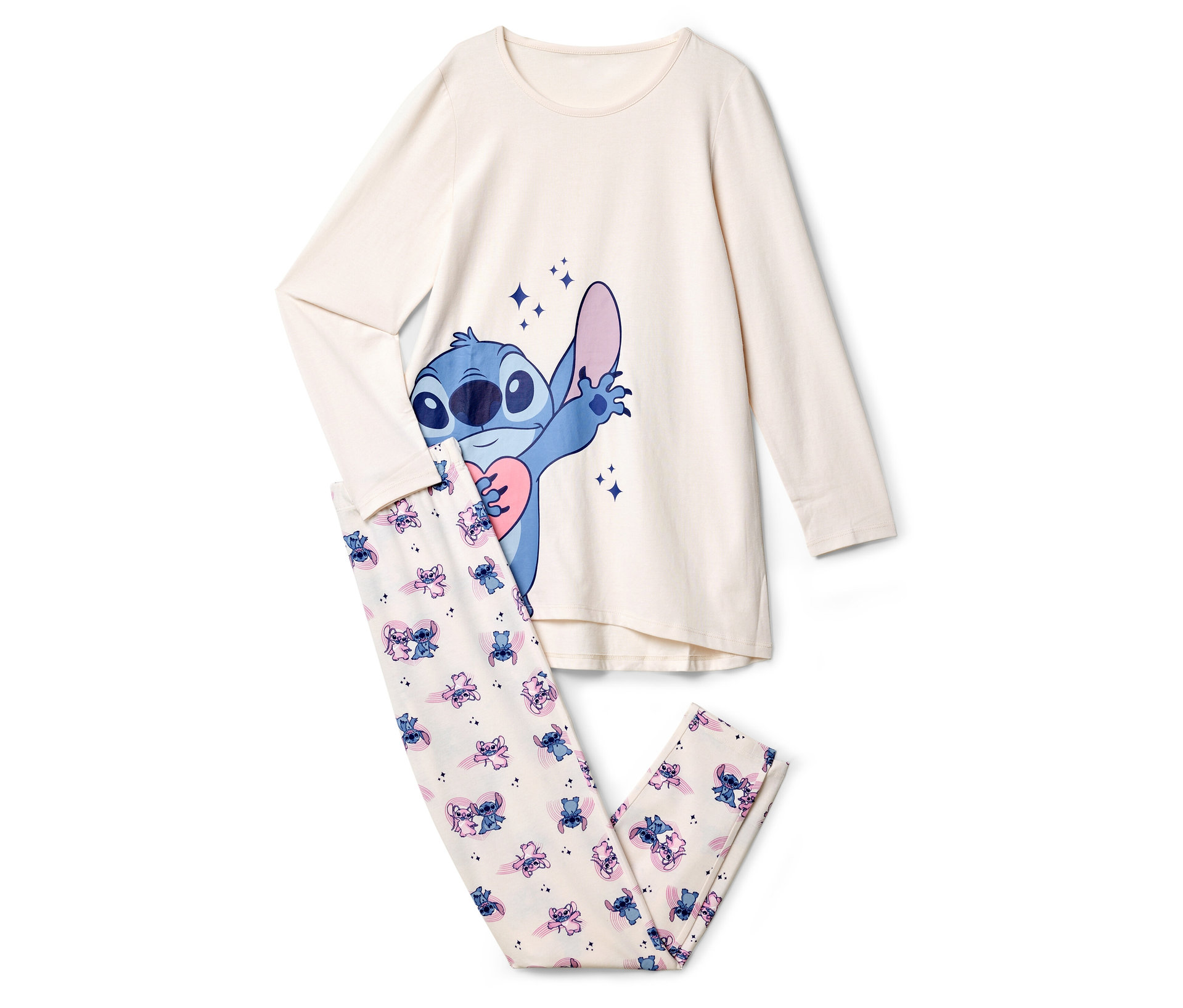Tchibo - Piżama dziecięca Stitch - kobieta- różowy/z nadrukiem