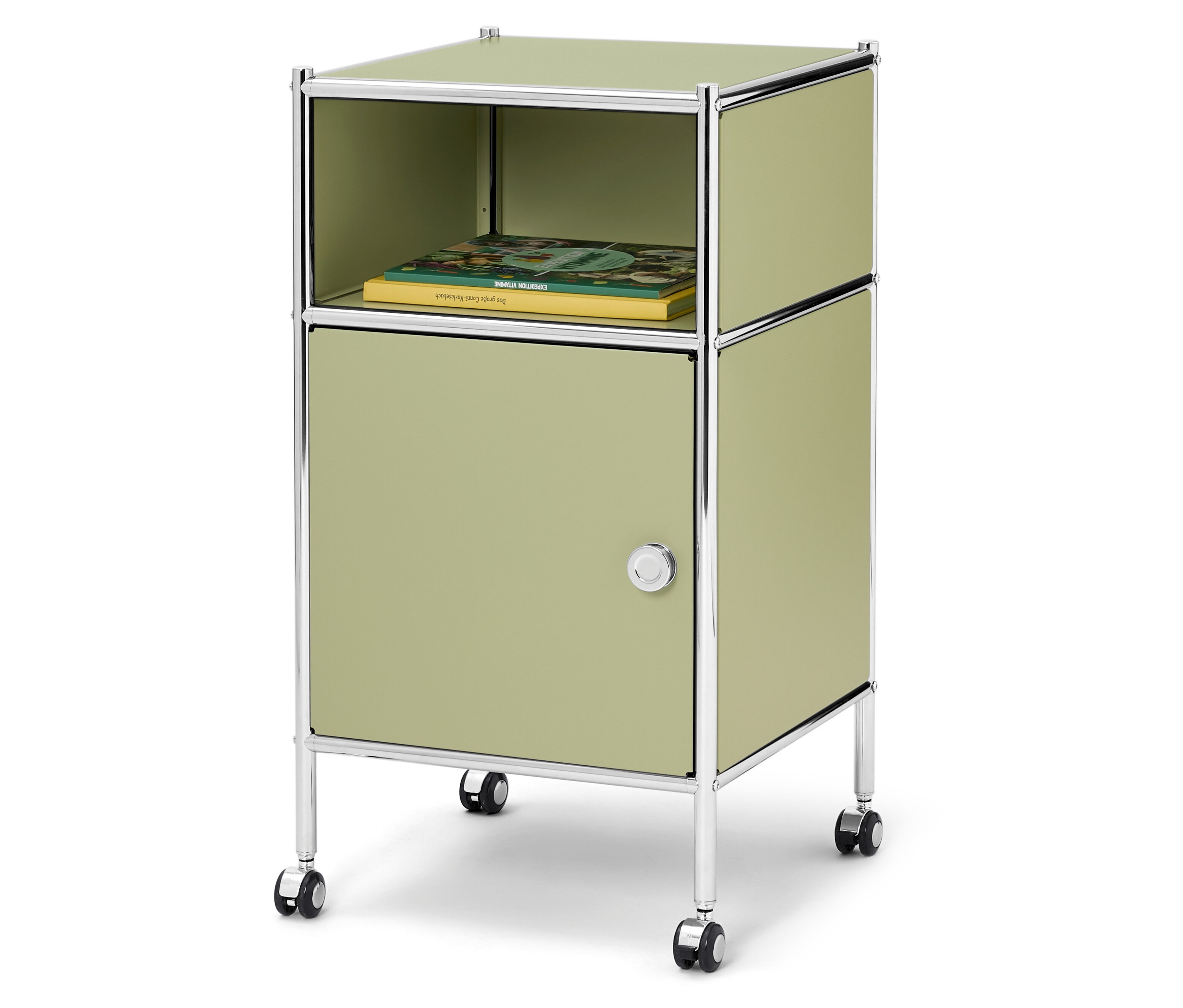 Tchibo - Metalowy kontener na kółkach „Cn3 Kids” - kolor: zielony