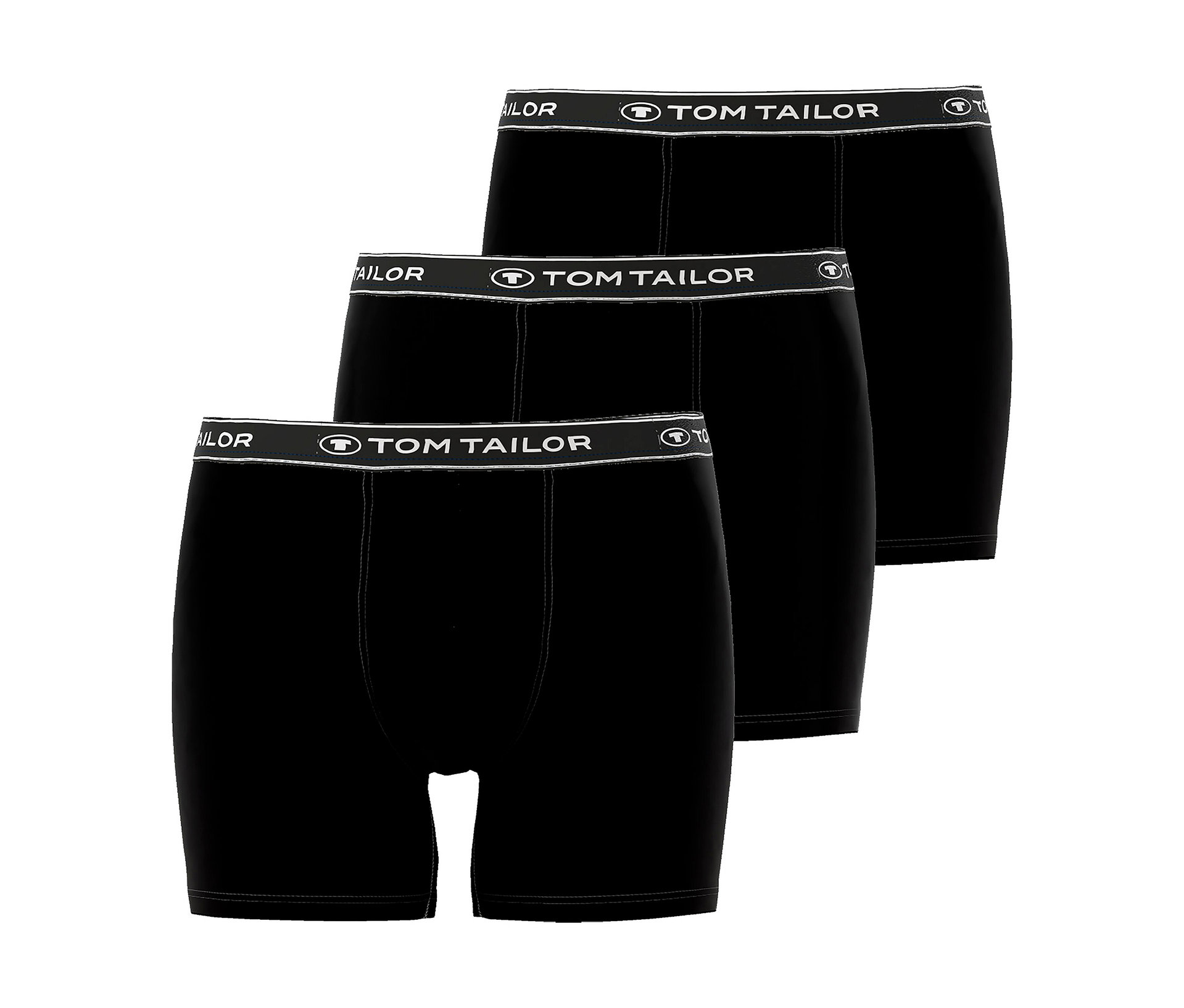 Bokserki Tom Tailor „Buffer”, 3 pary, czarne