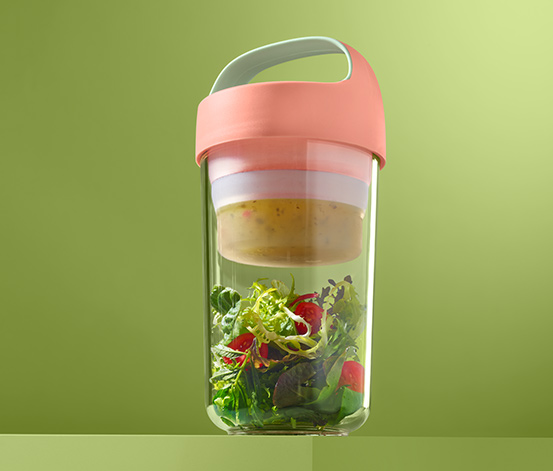 Pojemnik na żywność ok. 600 ml, z silikonową wkładką