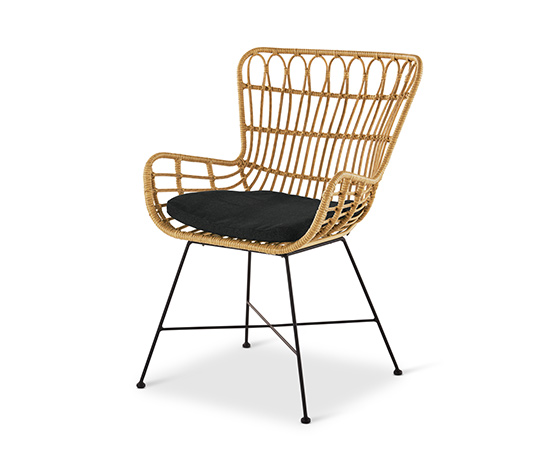 Krzesło ogrodowe z plecionką polirattanową