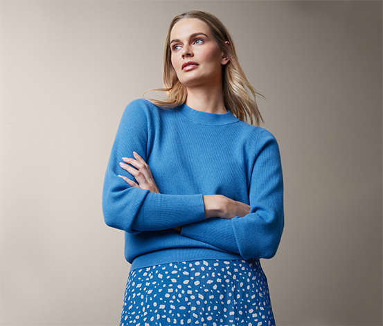 Sweter z balonowymi rękawami