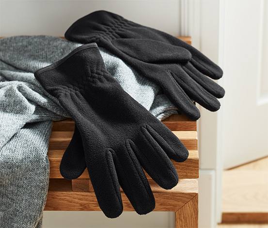 Rękawiczki z polaru, czarne