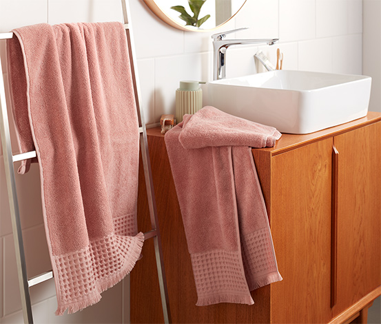 Ręczniki premium, 2 sztuki, różowe