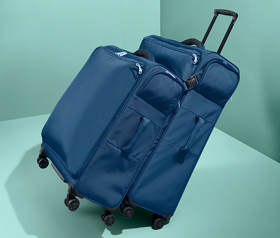 Komplet 2 walizek tekstylnych »Connection«, ok 60 l i ok 91 l
