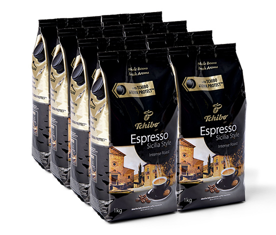 Espresso Sicilia Style, 8 x 1 kg, kawa w ziarnach