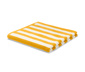 Wyjątkowo duży żakardowy ręcznik kąpielowy, ok. 100 x 200 cm, żółto-biały w paski