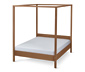 Łóżko z baldachimem na materace ok. 160 x 200 cm