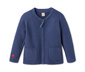 Sweter z dzianiny z bawełny ekologicznej, niebieski