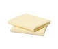Ręczniki premium o splocie waflowym, 2 sztuki, kremowe