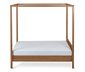 Łóżko z baldachimem na materace ok. 160 x 200 cm