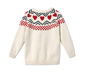 Sweter z dzianiny z norweskim wzorem