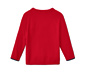 Rozpinany sweter z dzianiny, czerwony