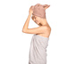 Ręcznik turban, różowy
