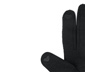 Rękawiczki z łączonych materiałów, czarne