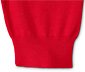 Sweter z delikatnej dzianiny ze stójką, czerwony