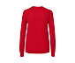 Sweter z dzianiny z wzorem warkoczowym, czerwony
