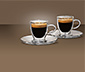 Zestaw 2 filiżanek do espresso, z podwójnymi ściankami