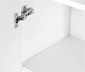 Wysoka szafka łazienkowa »Eklund«, biała