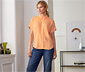 Bluzka koszulowa, pomarańczowa