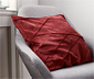 Dekoracyjna poszewka na poduszkę z aksamitu, ciemnoczerwona