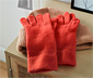 Rękawiczki z dzianiny, czerwone