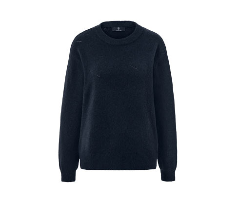 Sweter z dzianiny z ażurowym wzorem Tchibo