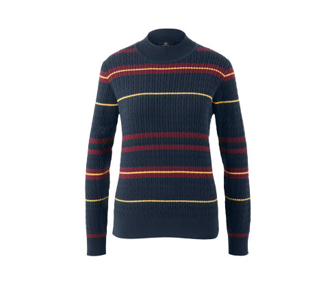 Sweter z delikatnej dzianiny z wzorem warkoczowym Tchibo