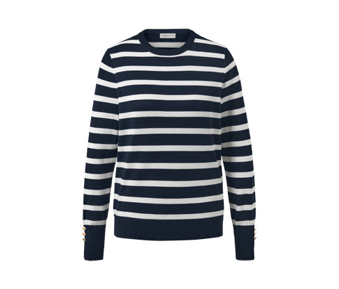 Sweter z delikatnej dzianiny w paski Tchibo