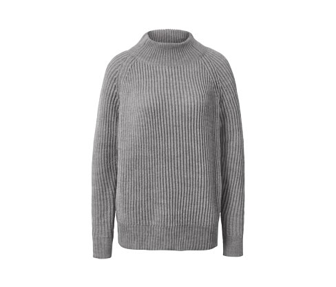 Sweter z dzianiny ze stójką Tchibo