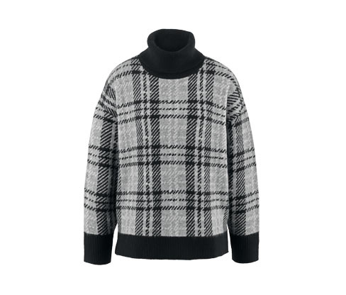 Sweter z dzianiny z golfem Tchibo