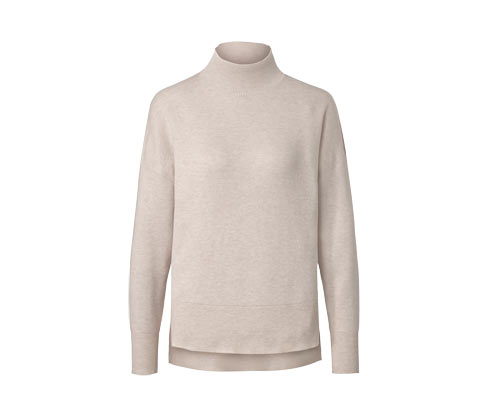 Sweter z dzianiny ze stójką Tchibo