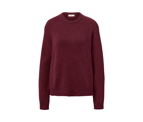 Sweter z wełną z dzianiny o luźnym splocie Tchibo