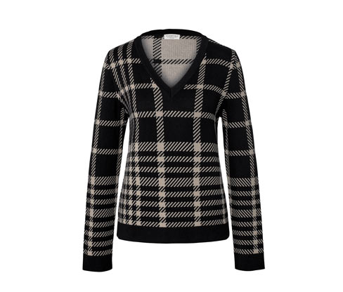 Sweter w kratkę Tchibo