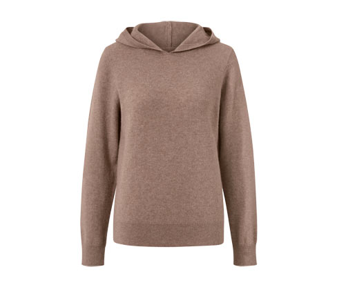 Bluza z kapturem z kaszmiru Tchibo