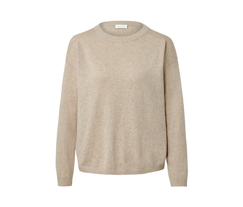 Sweter z delikatnej dzianiny ze ściągaczem Tchibo