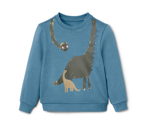 Bluza dziecięca z aplikacją w kształcie dinozaura Tchibo