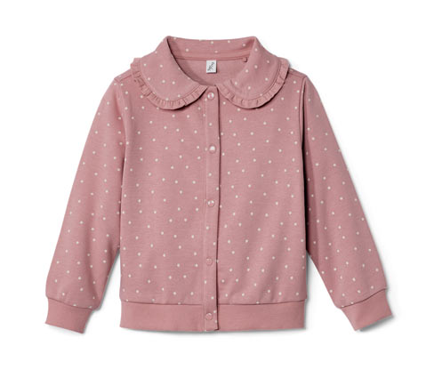 Rozpinana bluza dresowa z falbanką Tchibo