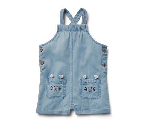 Ogrodniczki z tkaniny chambray Tchibo