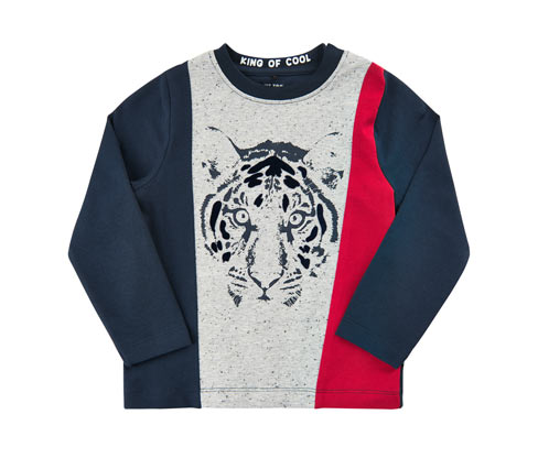 Bluza z tygrysem z bawełną Tchibo
