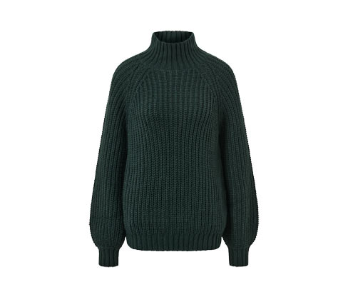 Sweter z dzianiny ze stójką Tchibo