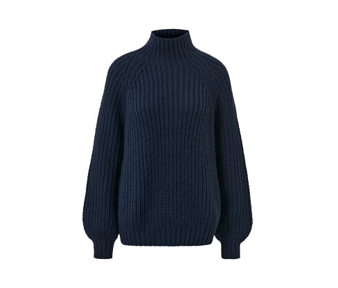 Sweter z dzianiny ze stójką Tchibo