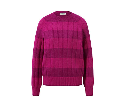 Sweter z dzianiny z ażurowym wzorem Tchibo